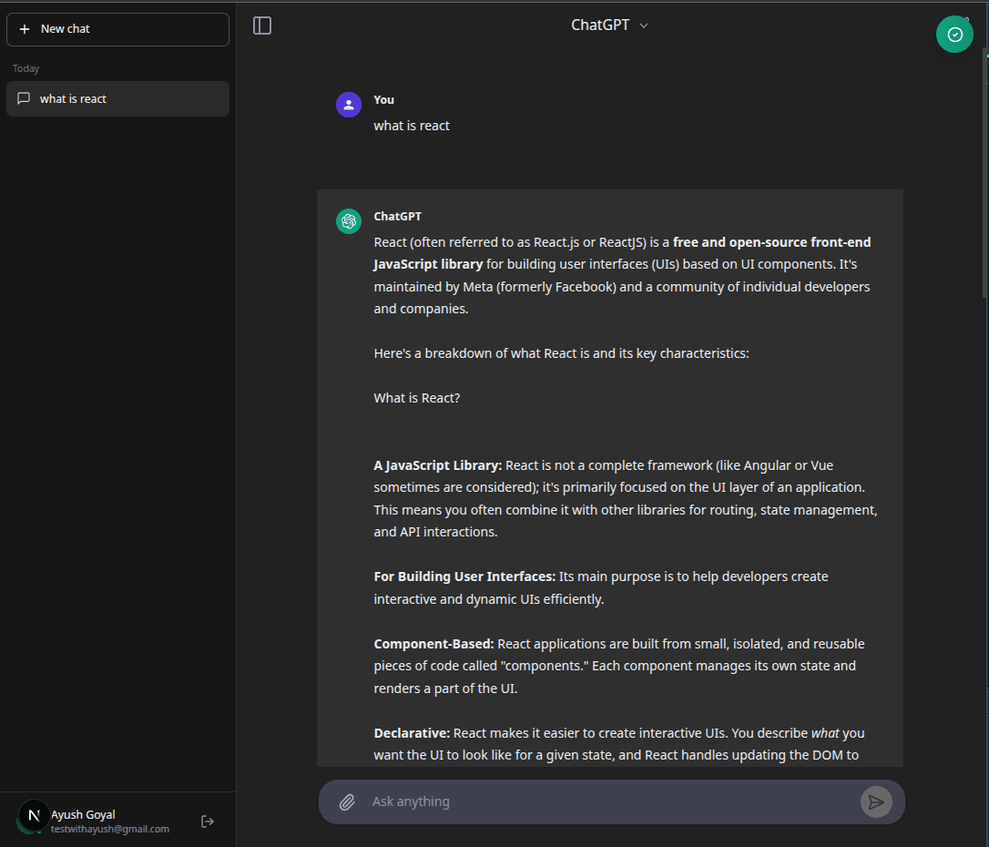 PPT Chat project screenshot